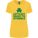 Get Ready to Stumble St. Patrick's Day Womens Wider Cut T-Shirt Yellow