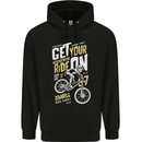 Get Your Ride on Downhill Mountain Biking Childrens Kids Hoodie Black