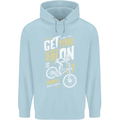 Get Your Ride on Downhill Mountain Biking Childrens Kids Hoodie Light Blue