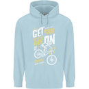 Get Your Ride on Downhill Mountain Biking Childrens Kids Hoodie Light Blue