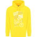 Get Your Ride on Downhill Mountain Biking Childrens Kids Hoodie Yellow