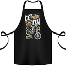 Get Your Ride on Downhill Mountain Biking Cotton Apron 100% Organic Black
