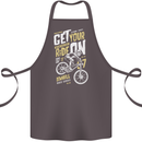 Get Your Ride on Downhill Mountain Biking Cotton Apron 100% Organic Dark Grey