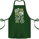 Get Your Ride on Downhill Mountain Biking Cotton Apron 100% Organic Forest Green