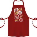 Get Your Ride on Downhill Mountain Biking Cotton Apron 100% Organic Maroon