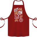 Get Your Ride on Downhill Mountain Biking Cotton Apron 100% Organic Maroon