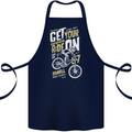 Get Your Ride on Downhill Mountain Biking Cotton Apron 100% Organic Navy Blue