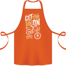 Get Your Ride on Downhill Mountain Biking Cotton Apron 100% Organic Orange