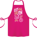 Get Your Ride on Downhill Mountain Biking Cotton Apron 100% Organic Pink