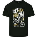 Get Your Ride on Downhill Mountain Biking Kids T-Shirt Childrens Black