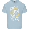 Get Your Ride on Downhill Mountain Biking Kids T-Shirt Childrens Light Blue