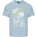 Get Your Ride on Downhill Mountain Biking Kids T-Shirt Childrens Light Blue