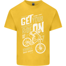 Get Your Ride on Downhill Mountain Biking Kids T-Shirt Childrens Yellow