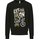 Get Your Ride on Downhill Mountain Biking Mens Sweatshirt Jumper Black
