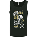 Get Your Ride on Downhill Mountain Biking Mens Vest Tank Top Black