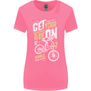 Get Your Ride on Downhill Mountain Biking Womens Wider Cut T-Shirt Azalea