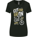 Get Your Ride on Downhill Mountain Biking Womens Wider Cut T-Shirt Black
