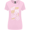 Get Your Ride on Downhill Mountain Biking Womens Wider Cut T-Shirt Light Pink