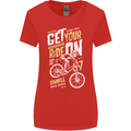 Get Your Ride on Downhill Mountain Biking Womens Wider Cut T-Shirt Red