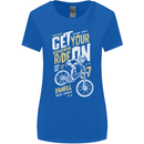 Get Your Ride on Downhill Mountain Biking Womens Wider Cut T-Shirt Royal Blue