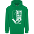 Get a Real Life Antisocial Phone Addict Childrens Kids Hoodie Irish Green
