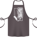 Get a Real Life Antisocial Phone Addict Cotton Apron 100% Organic Dark Grey