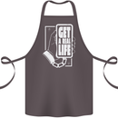 Get a Real Life Antisocial Phone Addict Cotton Apron 100% Organic Dark Grey
