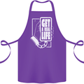Get a Real Life Antisocial Phone Addict Cotton Apron 100% Organic Purple