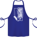 Get a Real Life Antisocial Phone Addict Cotton Apron 100% Organic Royal Blue