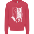 Get a Real Life Antisocial Phone Addict Kids Sweatshirt Jumper Heliconia