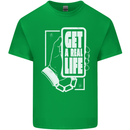 Get a Real Life Antisocial Phone Addict Kids T-Shirt Childrens Irish Green