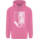 Get a Real Life Antisocial Phone Addict Mens 80% Cotton Hoodie Azelea