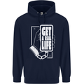 Get a Real Life Antisocial Phone Addict Mens 80% Cotton Hoodie Navy Blue