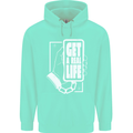 Get a Real Life Antisocial Phone Addict Mens 80% Cotton Hoodie Peppermint
