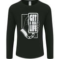 Get a Real Life Antisocial Phone Addict Mens Long Sleeve T-Shirt Black