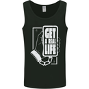 Get a Real Life Antisocial Phone Addict Mens Vest Tank Top Black