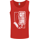 Get a Real Life Antisocial Phone Addict Mens Vest Tank Top Red