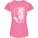 Get a Real Life Antisocial Phone Addict Womens Petite Cut T-Shirt Azalea