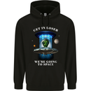 Get in Loser Funny Alien UFO Childrens Kids Hoodie Black