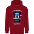 Get in Loser Funny Alien UFO Childrens Kids Hoodie Red