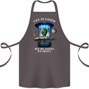 Get in Loser Funny Alien UFO Cotton Apron 100% Organic Dark Grey