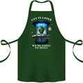 Get in Loser Funny Alien UFO Cotton Apron 100% Organic Forest Green