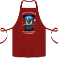 Get in Loser Funny Alien UFO Cotton Apron 100% Organic Maroon