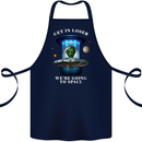 Get in Loser Funny Alien UFO Cotton Apron 100% Organic Navy Blue
