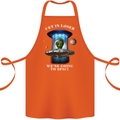 Get in Loser Funny Alien UFO Cotton Apron 100% Organic Orange