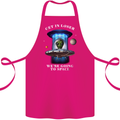 Get in Loser Funny Alien UFO Cotton Apron 100% Organic Pink