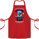 Get in Loser Funny Alien UFO Cotton Apron 100% Organic Red