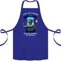 Get in Loser Funny Alien UFO Cotton Apron 100% Organic Royal Blue