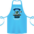 Get in Loser Funny Alien UFO Cotton Apron 100% Organic Turquoise