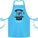 Get in Loser Funny Alien UFO Cotton Apron 100% Organic Turquoise